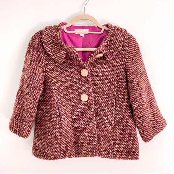 britt ryan Jackets & Blazers - Cool Weather Wool Jacket in Vintage Style Bright Colors with Pockets